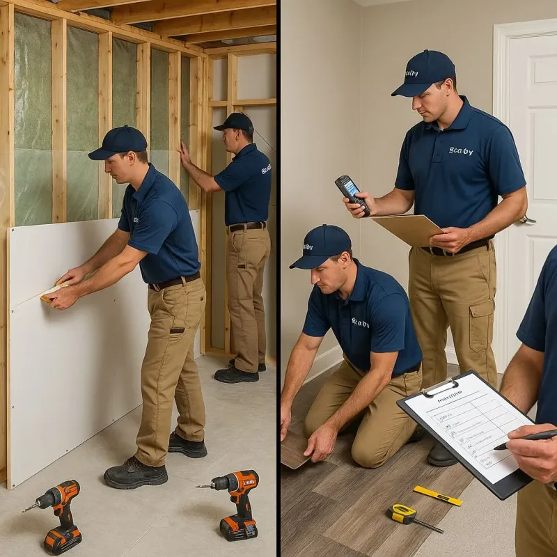 Repairs and Reconstruction process in McKinley Heights, OH